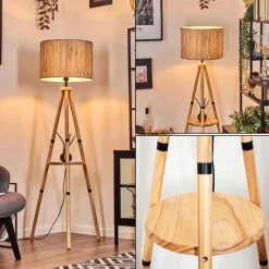 Luminaires Scandinaves-hofstein Bongal Lampadaire Écru, 1 lumière