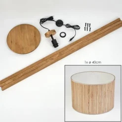 Luminaires Scandinaves-hofstein Bongal Lampadaire Écru, 1 lumière