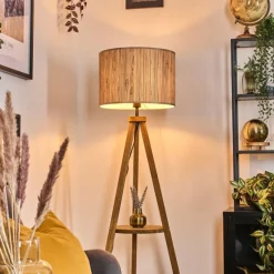 Luminaires Scandinaves-hofstein Bongal Lampadaire Écru, 1 lumière