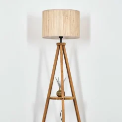 Luminaires Scandinaves-hofstein Bongal Lampadaire Écru, 1 lumière