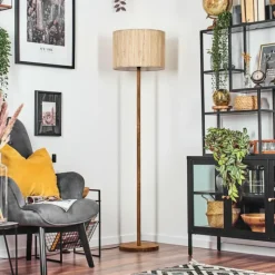 Luminaires Scandinaves-hofstein Bongal Lampadaire Écru, 1 lumière