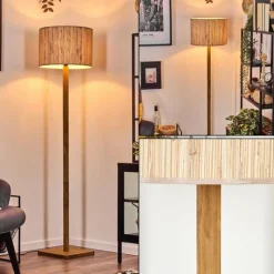 Luminaires Scandinaves-hofstein Bongal Lampadaire Écru, 1 lumière