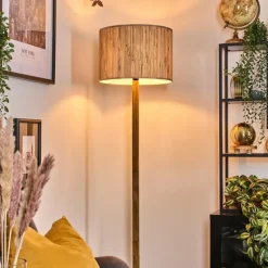 Luminaires Scandinaves-hofstein Bongal Lampadaire Écru, 1 lumière