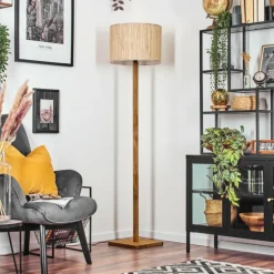 Luminaires Scandinaves-hofstein Bongal Lampadaire Écru, 1 lumière