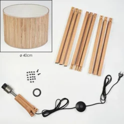 Luminaires Scandinaves-hofstein Bongal Lampadaire Écru, 1 lumière