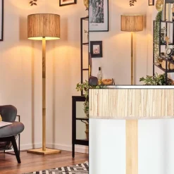 Luminaires Scandinaves-hofstein Bongal Lampadaire Écru, 1 lumière