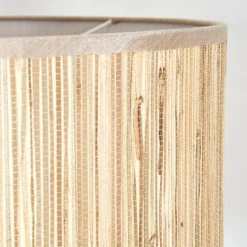 Luminaires Scandinaves-hofstein Bongal Lampadaire Écru, Noir, 1 lumière