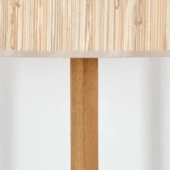 Luminaires Scandinaves-hofstein Bongal Lampadaire Écru, Noir, 1 lumière