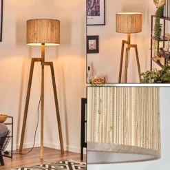 hofstein Bongal Lampadaire, Liseuse Écru, 1 lumière