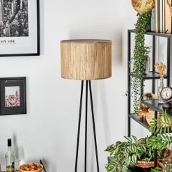 hofstein Bongal Lampadaire, Liseuse Noir, 1 lumière