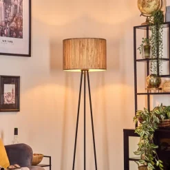 hofstein Bongal Lampadaire, Liseuse Noir, 1 lumière