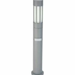 Luminaires Albert Leuchten Borne d'éclairage Albert 2019 Argenté, 1 lumière, Détecteur de mouvement