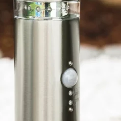 hofstein Borne d'éclairage Avize Acier inoxydable, 1 lumière, Détecteur de mouvement