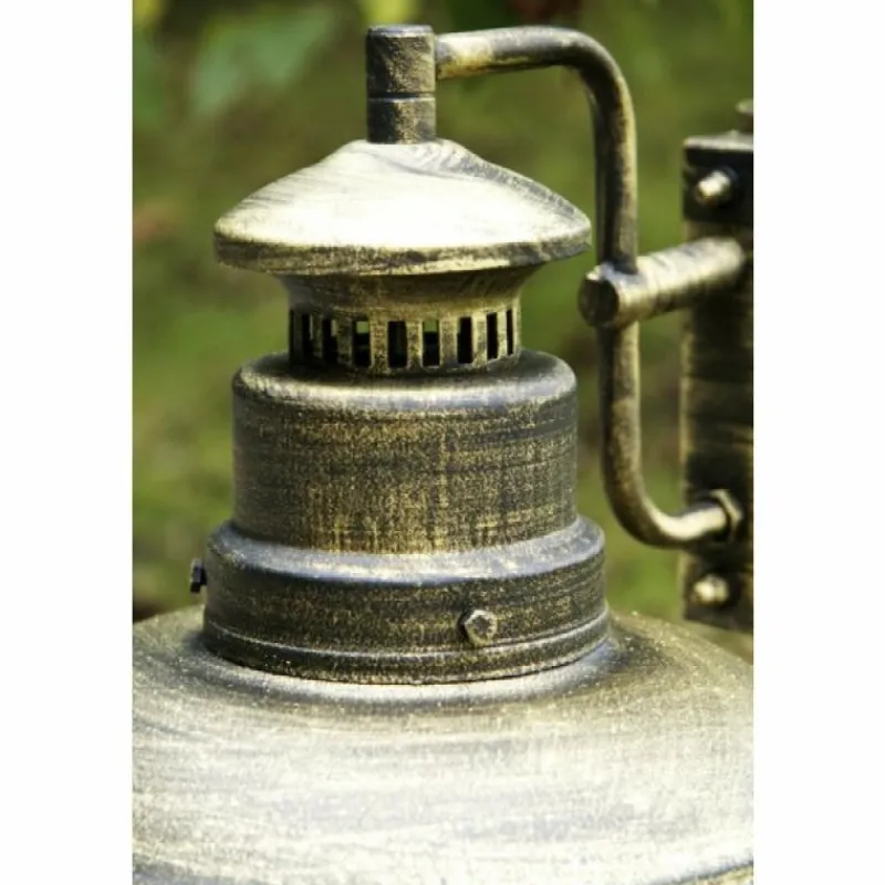 Luminaires Rustiques-hofstein Borne d'éclairage Brilliant Artu Or, Laiton, Noir, 1 lumière