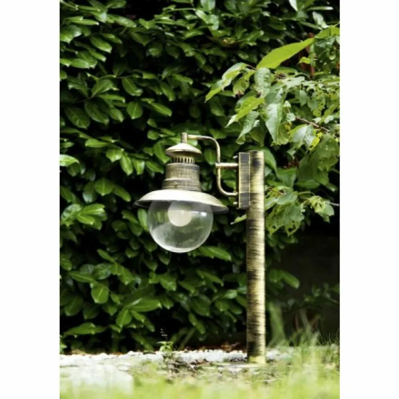 Luminaires Rustiques-hofstein Borne d'éclairage Brilliant Artu Or, Laiton, Noir, 1 lumière