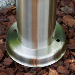 hofstein Borne d'éclairage Caserta Acier inoxydable, 1 lumière, Détecteur de mouvement