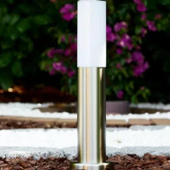 hofstein Borne d'éclairage Caserta Acier inoxydable, 1 lumière