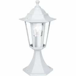 Luminaires Rustiques-Luminaires Eglo Borne d'éclairage Eglo LATERNA 5 Blanc, 1 lumière