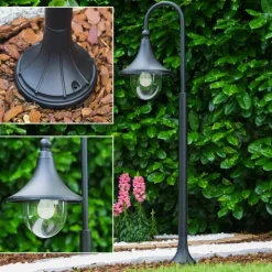 Luminaires Rustiques-hofstein Borne d'éclairage Elgin Noir, 1 lumière