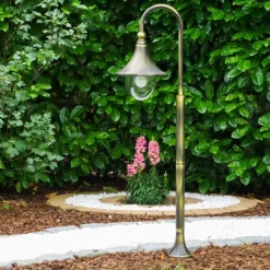 Luminaires Rustiques-hofstein Borne d'éclairage Elgin Noir doré, 1 lumière