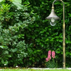 Luminaires Rustiques-hofstein Borne d'éclairage Elgin Noir doré, 1 lumière