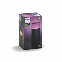 Luminaires Philips Borne d'éclairage, kit d'extension Philips Hue Ambiance White & Color Calla LED Noir, 1 lumière, Changeur de couleurs