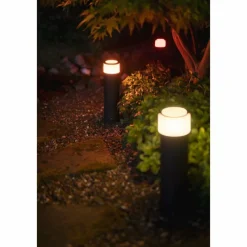 Luminaires Philips Borne d'éclairage, kit d'extension Philips Hue Ambiance White & Color Calla LED Noir, 1 lumière, Changeur de couleurs