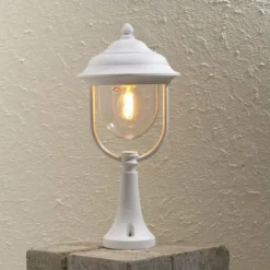 Luminaires Konstsmide Borne d'éclairage Konstsmide Parma Blanc, 1 lumière