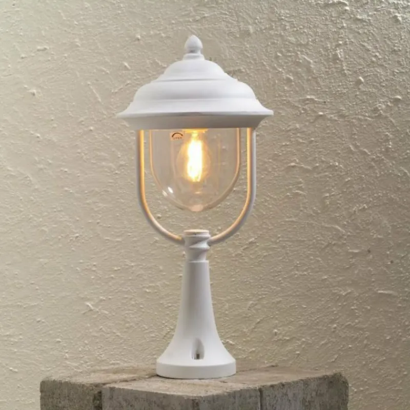 Luminaires Konstsmide Borne d'éclairage Konstsmide Parma Blanc, 1 lumière