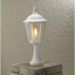 Luminaires Konstsmide Borne d'éclairage Konstsmide Firenze Blanc, 1 lumière