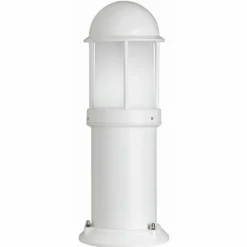 Luminaires LCD Borne d'éclairage LCD Ilmenau Blanc, 1 lumière