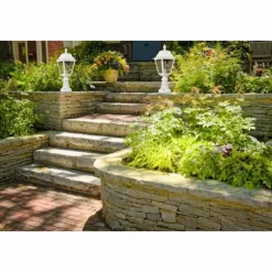 Luminaires Rustiques-Luminaires LCD Borne d'éclairage LCD Lennestadt Blanc, 1 lumière