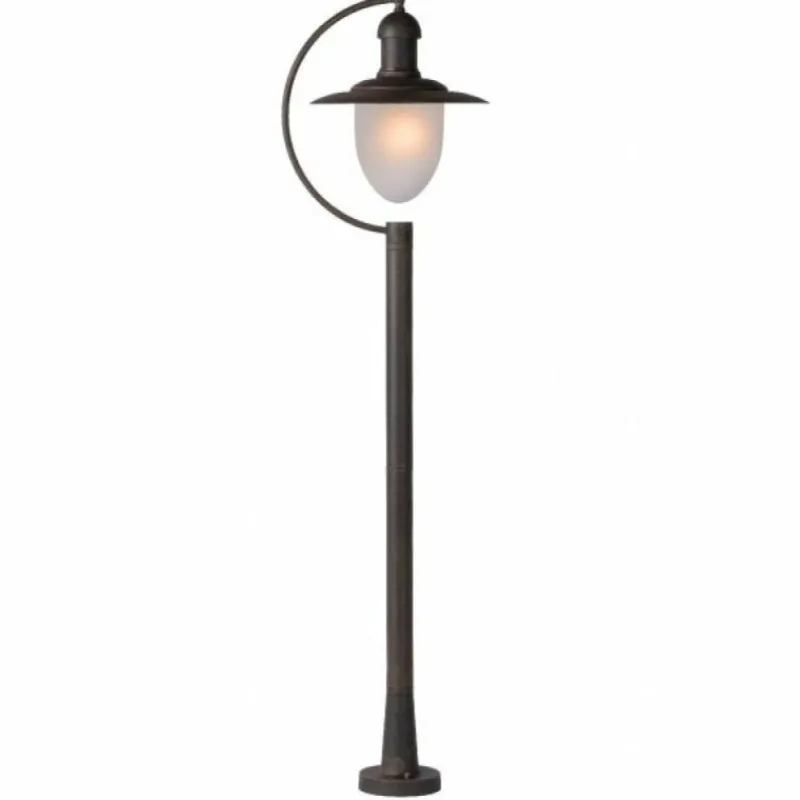 Luminaires Rustiques-Luminaires Lucide Borne d'éclairage Lucide ARUBA Rouille, 1 lumière