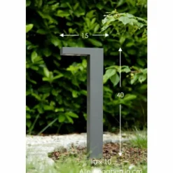 Luminaires Lucide Borne d'éclairage Lucide TEXAS LED Noir, 1 lumière