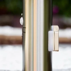 hofstein Borne d'éclairage Tunes Acier inoxydable, 1 lumière, Détecteur de mouvement