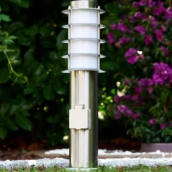 hofstein Borne d'éclairage Tunes Acier inoxydable, 1 lumière