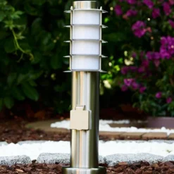 hofstein Borne d'éclairage Tunes Acier inoxydable, 1 lumière