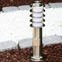 hofstein Borne d'éclairage Tunes Acier inoxydable, 1 lumière