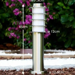 hofstein Borne d'éclairage Tunes Acier inoxydable, 1 lumière