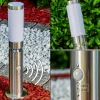 hofstein Borne d'éclairage Walise Acier inoxydable, 1 lumière, Détecteur de mouvement