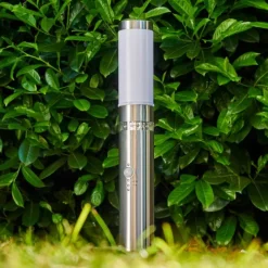 hofstein Borne d'éclairage Walise Acier inoxydable, 1 lumière, Détecteur de mouvement