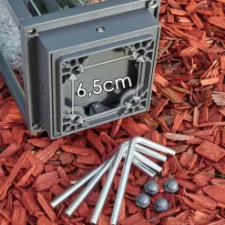 Lampes Vintages & Rétros-hofstein Borne d'éclairage Wuorp Anthracite, 1 lumière