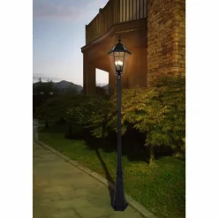 Luminaires Lutec Borne d'extérieur Lutec London LED Noir, 3 lumières