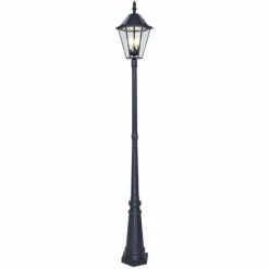 Luminaires Lutec Borne d'extérieur Lutec London LED Noir, 3 lumières