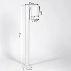 hofstein Borne lumineuse Amyton Blanc, 1 lumière