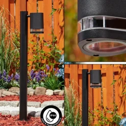 hofstein Borne lumineuse Amyton Noir, 1 lumière