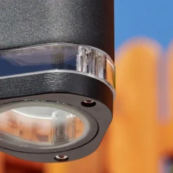 hofstein Borne lumineuse Amyton Noir, 1 lumière