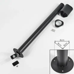 hofstein Borne lumineuse Amyton Noir, 1 lumière