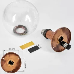 hofstein Borne lumineuse Bubodefo Brun, Couleur bois, 1 lumière