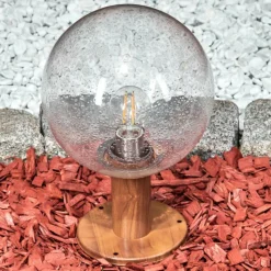 hofstein Borne lumineuse Bubodefo Brun, Couleur bois, 1 lumière